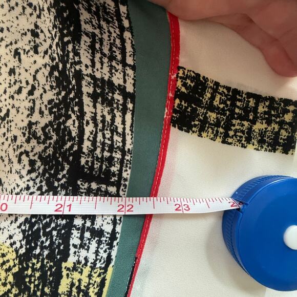 Aritzia Babaton Jessie Abstract Print Midi Dress Short Sleeve Size Small - Picture 4 of 11